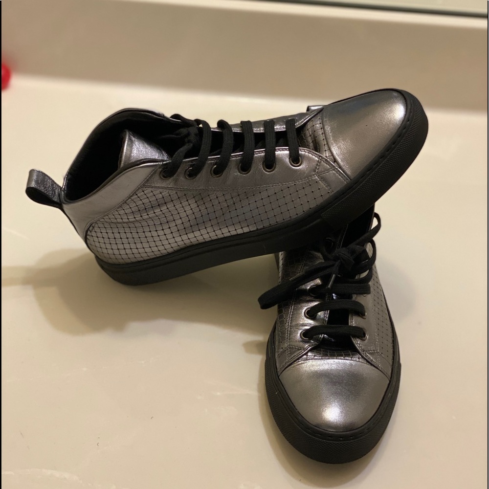 Angelo Burlinetto Perf Midtop Sneaker